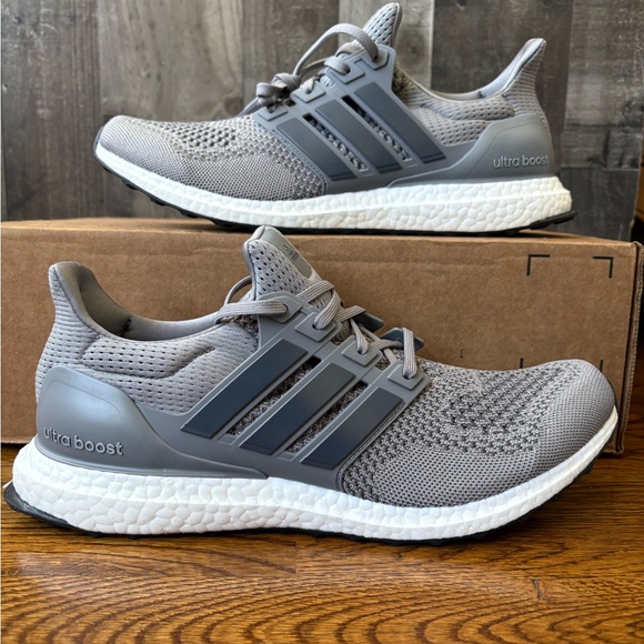 adidas UltraBoost 1.0 DNA Grey White Running Shoes HQ4200 Men’s Size - Picture 2 of 6